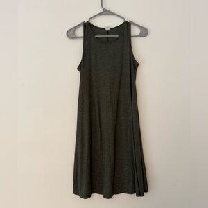 Old Navy Small Forest Green Sleeveless Swing Dress